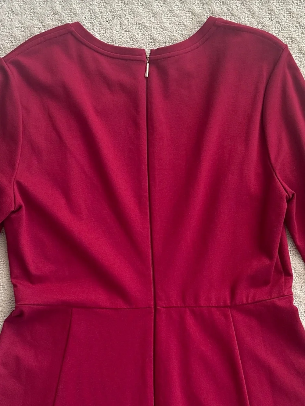 Kate Spade Colorblock Bell Sleeve Ponte Dress Cranberry L Cocktail Party Preppy